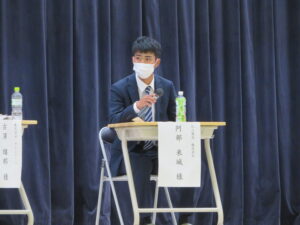 東京都立練馬工業高等学校で卒業生代表講話を行いました！